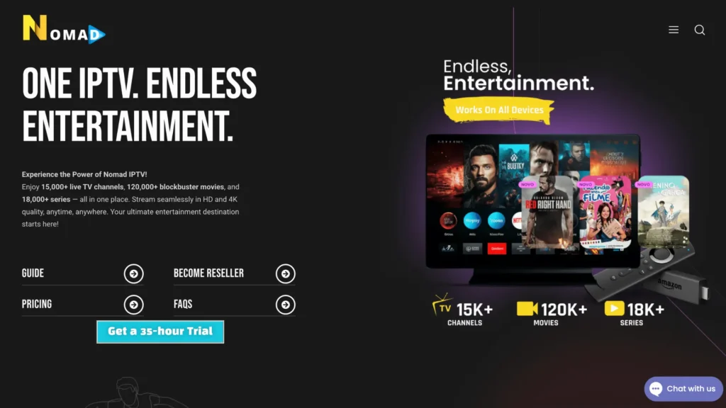 Best All-in-One Global IPTV Free Trial - Nomad IPTV