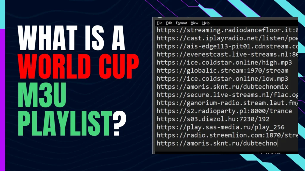 What Is a World Cup M3U Playlist notcabletv.com